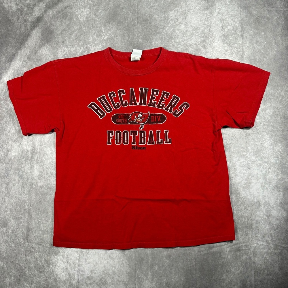 NFL Tampa Bay Buccaneers Football T Shirt Mens XL Red NFC South Graphic Tee